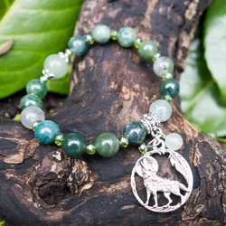 bracelet-nature-et-fantastique-agate-mousse-perles-de-verre-loup-et-aventurine-verte-loup-des-forets